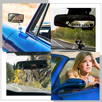 Laser PVC Drive Safe Self Adhesive Car Stickers STIC-WH0013-09C-1