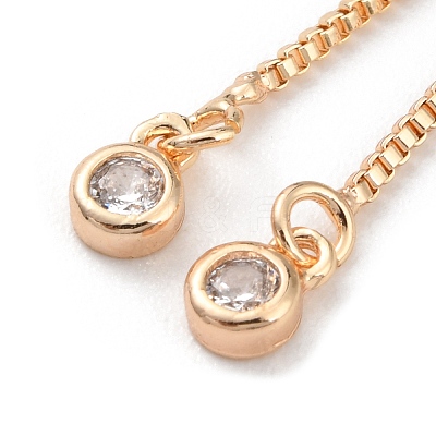 Rack Plating Brass Box Chain Link Bracelet Making KK-A183-03G-1