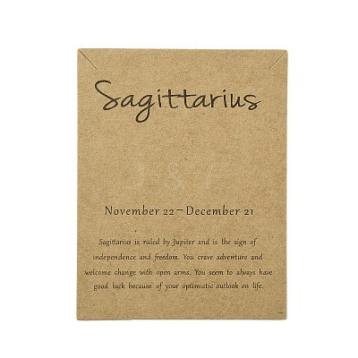 12 Constellation Theme Cardboard Jewelry Display Cards AJEW-TAC0003-10J-1