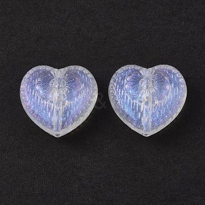 Transparent Acrylic Beads OACR-P007-28-1