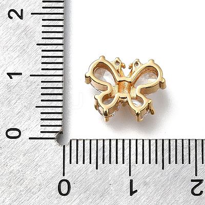 Brass Micro Pave Cubic Zirconia Pendants KK-D312-13G-1