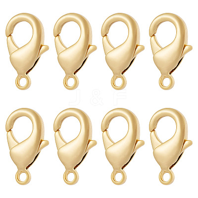 8Pcs Brass Lobster Claw Clasps KK-TA0002-70-1