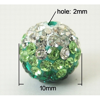 Mideast Rhinestone Beads X-RB-B029-4A-1
