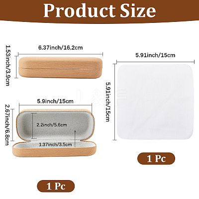 1Pc PVC Eyeglass Cases AJEW-CN0007-31B-1
