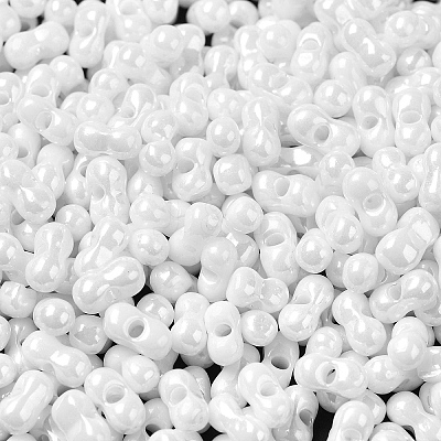 Opaque Colours Luster Glass Seed Beads SEED-B001-01A-12-1
