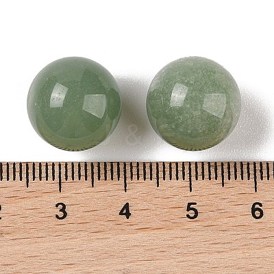 Natural Green Aventurine No Hole Sphere Beads G-K353-04C-02-1