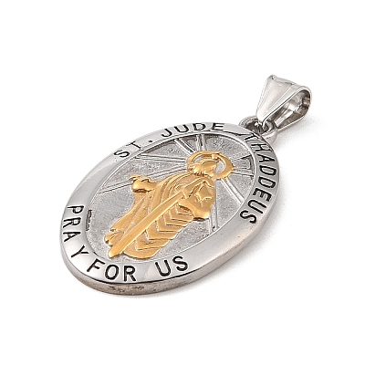 304 Stainless Steel Pendants STAS-S122-07G-1