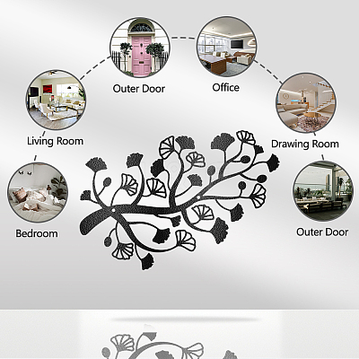 Iron Wall Art Decorations HJEW-WH0067-375-1