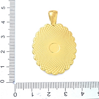 Alloy Rhinestone Pendant Cabochon Settings RB-CBA40A4-02G-01-1