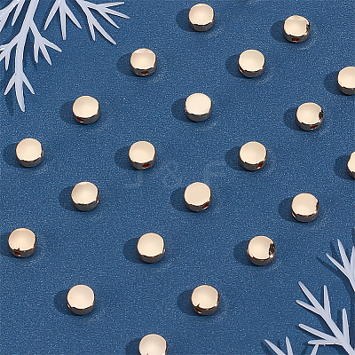 80Pcs Rack Plating Brass Beads KK-BBC0027-38G-1