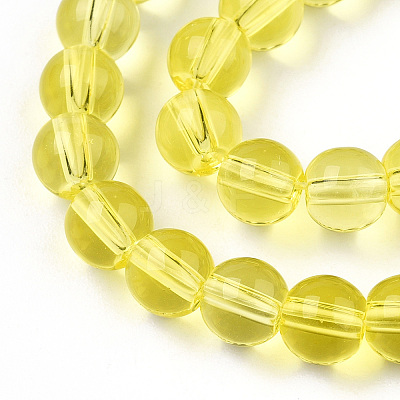Transparent Glass Beads Strands X-GLAA-T032-T6mm-12-1