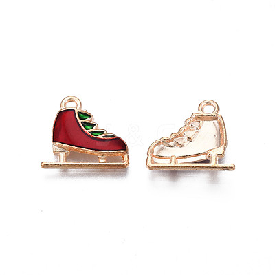 Christmas Alloy Enamel Pendants ENAM-Q442-56-1