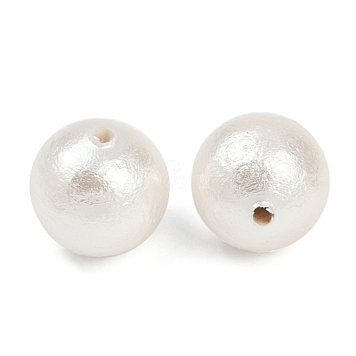 Compressed Cotton Pearl Beads WOVE-V001-A01-12mm-1
