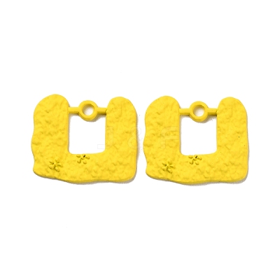 Spray Painted Alloy Pendants PALLOY-P263-A01-1