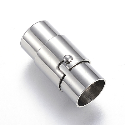Tarnish Resistant 304 Stainless Steel Locking Tube Magnetic Clasps X-STAS-D159-29-1