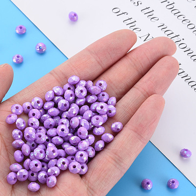 Opaque Acrylic Beads MACR-Q239-018C-06-1