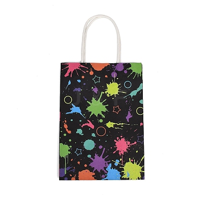 Paint Splatter Paper Gift Bags with Handles TH-CBA170C-02-1