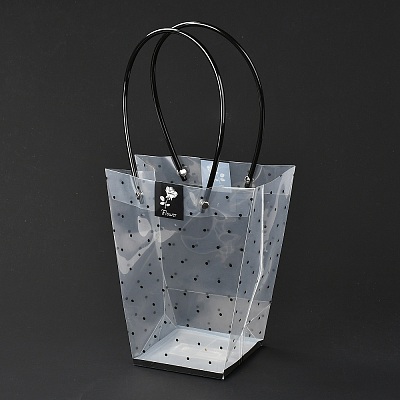 Transparent PVC Gift Bag with Handle ABAG-A004-01B-1