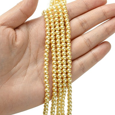 Grade A Glass Pearl Beads HY-J001-4mm-HX013-1