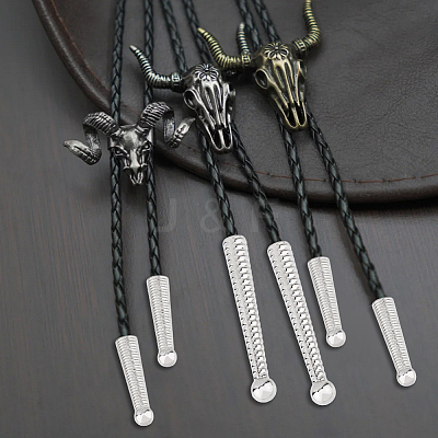 12Pcs 2 Styles Alloy Cord Ends FIND-FH0008-98-1