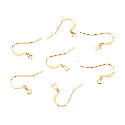 Brass Earring Hooks KK-F824-015B-G-1