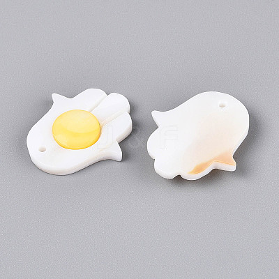 Natural Freshwater Shell Pendants BSHE-T014-28-1