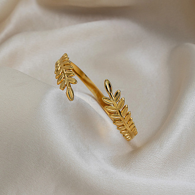 Vintage 304 Stainless Steel  Open Cuff Bangles for Women LS-TR0349-1