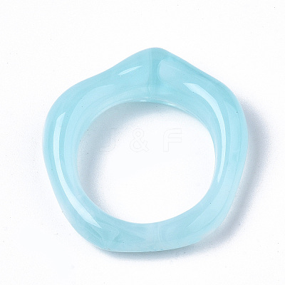 Transparent Resin Finger Rings RJEW-T013-001-F04-1