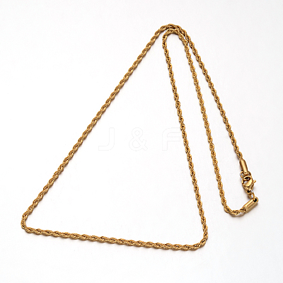 304 Stainless Steel Rope Chain Necklaces LS-NJEW-I065-20C-1