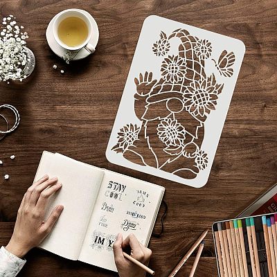 Plastic Reusable Drawing Painting Stencils Templates DIY-WH0202-259-1