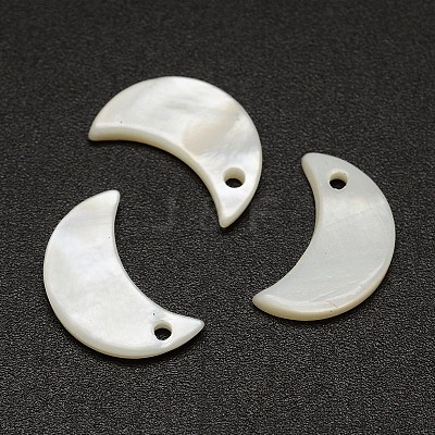 Moon Freshwater Shell Charms SHEL-M005-06-1