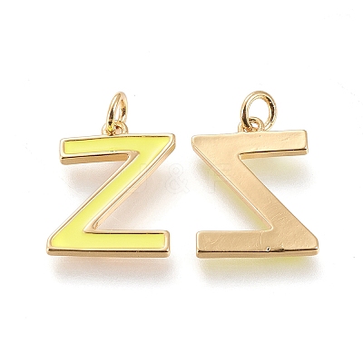 Brass Enamel Pendants KK-R139-02Z-1