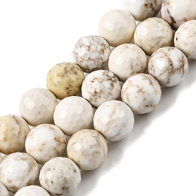 Natural Magnesite Beads Strands G-P598-E-10mm-03-1