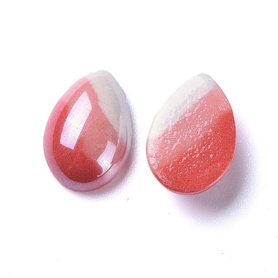 Opaque Glass Cabochons X-GGLA-S038-02D-8x12-1