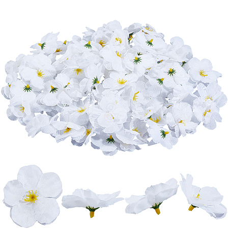 100Pcs Cloth Artificial Flower Head AJEW-GF0013-17C-1