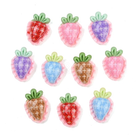 Opaque Resin Cabochons RESI-C067-01A-1