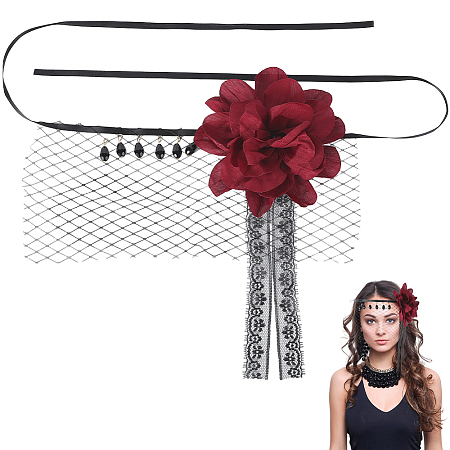 Nylon and Polyester and PP Plastic Halloween Headwear for Women Girls OHAR-WH20012-03-1
