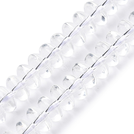 Transparent Glass Beads Strands GLAA-N001-62B-1