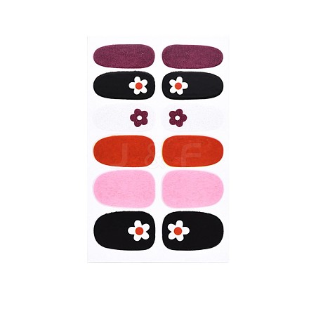 Flower Series Full Cover Nail Decal Stickers MRMJ-T109-WSZ498-1