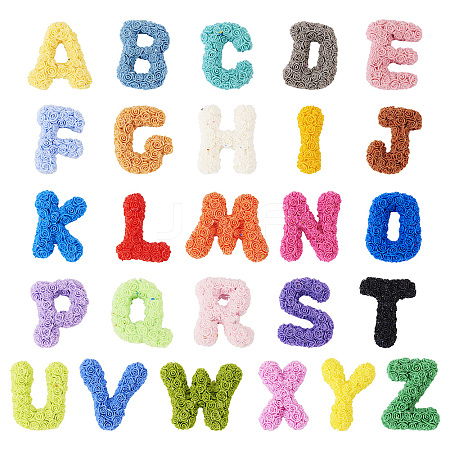 26pcs 26 Styles Plastic Cabochons FIND-TA0004-70-1