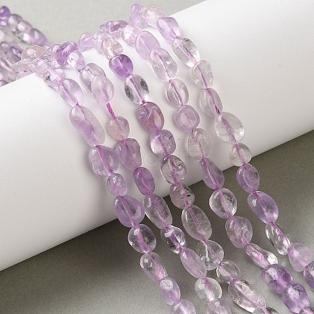 Natural Lavender Amethyst Beads Strands G-C268-A03-6x8mm-1