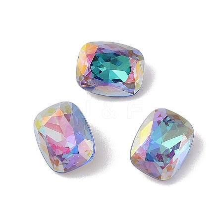 Glass Rhinestone Cabochons RGLA-L029-01B-BBLA-1