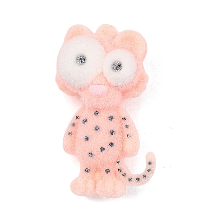 Animal Theme Flocking Silicone Pendants SIL-C012-03A-1