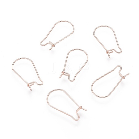 304 Stainless Steel Hoop Earring Findings STAS-P223-01RG-02-1