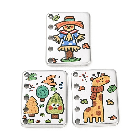 Opaque Printed Acrylic Pendants AC-CBA8274-01-1