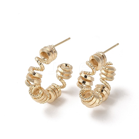 Brass Stud Earrings KK-L208-80G-1