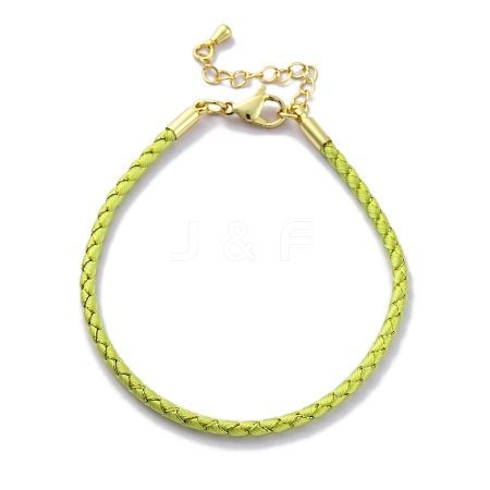 Polyester Cord Braided Bracelet Makings MAK-Z003-01G-32-1