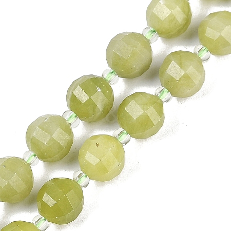 Natural Chinese Jade Beads Strands G-G182-B39-03-1