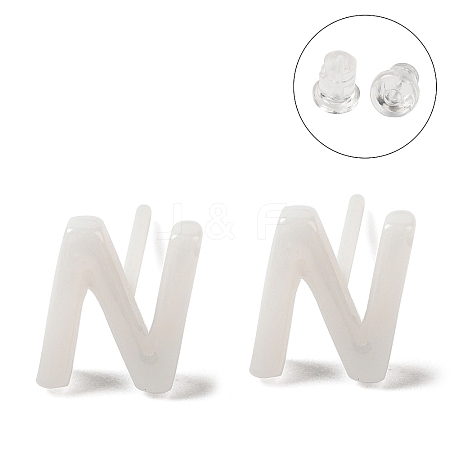 Hypoallergenic Bioceramics Zirconia Ceramic Stud Earrings EJEW-F340-04N-1