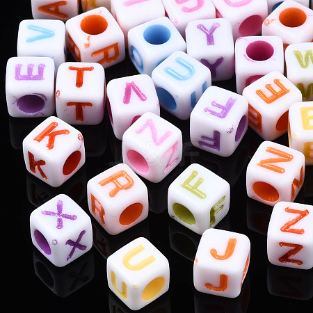 Opaque Acrylic Beads SACR-S273-35A-02-1